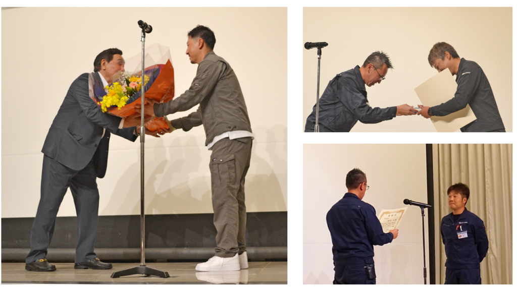 明友会会長交代および、表彰